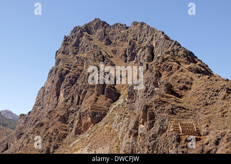 Montagna vicino a Ollantaytambo, Perù, Sud America Foto Stock