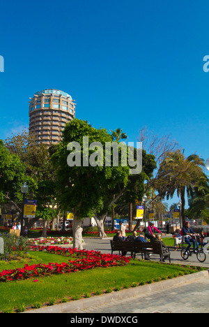 Parque Santa Catalina Park Square, Las Palmas de Gran Canaria Gran Canaria Island, Isole Canarie, Spagna, Europa Foto Stock