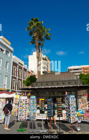 Edicola chiosco, Parque Santa Catalina Park Square, Las Palmas de Gran Canaria Isole Canarie Spagna, Europa Foto Stock