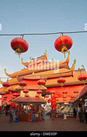 Cina Pavilion al Villaggio Globale turistico culturali attrazione in Dubai Emirati Arabi Uniti Foto Stock