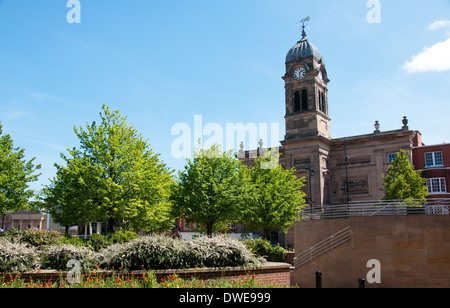 La Guildhall in luogo di mercato, Derby City Centre, DERBYSHIRE REGNO UNITO Inghilterra Foto Stock