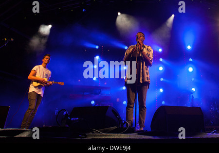 Adorabile Rogues performing live a Chilfest 2013, Tring, Hertfordshire, musica dal vivo, gig Foto Stock