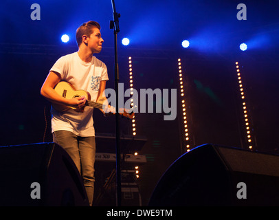 Adorabile Rogues performing live a Chilfest 2013, Tring, Hertfordshire, musica dal vivo, gig Foto Stock