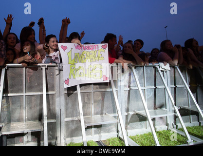 Adorabile Rogues performing live a Chilfest 2013, Tring, Hertfordshire, musica dal vivo, gig Foto Stock