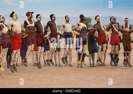 Nyangatom Tribe Foto Stock