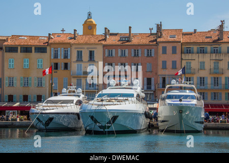 Il resort di St Tropez sulla Costa Azzurra nel sud della Francia. Foto Stock