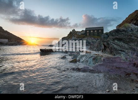 La net loft a Polperro in Cornovaglia Foto Stock