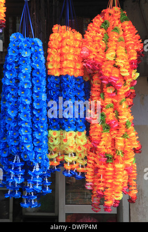 Sri Lanka; Colombo, Pettah, offerte di fiori, fiori, Foto Stock