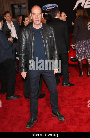 Los Angeles, Stati Uniti d'America. 06 Mar, 2014. Attore Miguel Ferrer assiste la premiere della necessità per la velocità a TCL Chinese Theatre di Los Angeles, Stati Uniti d'America, 06 marzo 2014. Foto: Hubert Boesl - nessun filo servizio/dpa/Alamy Live News Foto Stock