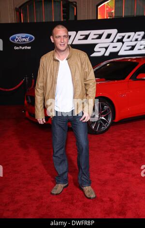 Los Angeles, Stati Uniti d'America. 06 Mar, 2014. Attore Alan O'Neill assiste la premiere della necessità per la velocità a TCL Chinese Theatre di Los Angeles, Stati Uniti d'America, 06 marzo 2014. Foto: Hubert Boesl - nessun filo servizio/dpa/Alamy Live News Foto Stock