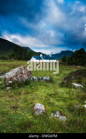 Black Rock Cottage in Glencoe regione delle Highlands scozzesi Foto Stock