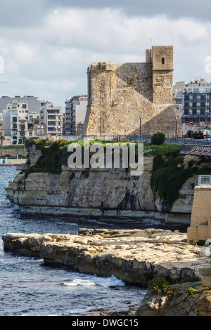 La Torre di Wignacourt, St Paul Bay, Malta Foto Stock