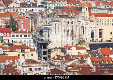 Elevador de Santa Justa, Lisbona Foto Stock