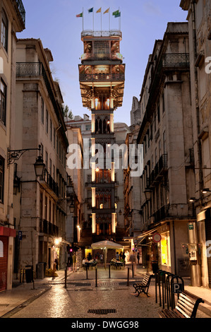 Elevador de Santa Justa, Lisbona Foto Stock