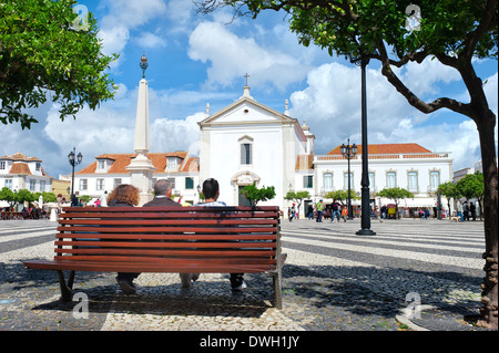 Praca do Marques de Pombal, Vila Real de Santo Antonio Foto Stock