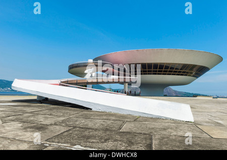 Il museo di arte contemporanea, Niteroi Foto Stock