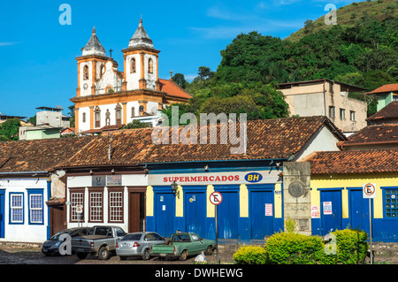 Sao Francisco de Assis Chiesa, Sabara Foto Stock