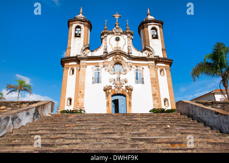 Nossa Senhora do Carmo Chiesa, Ouro Preto Foto Stock