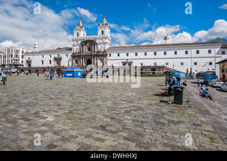 Quito - Chiesa di San Francesco e il Convento Foto Stock