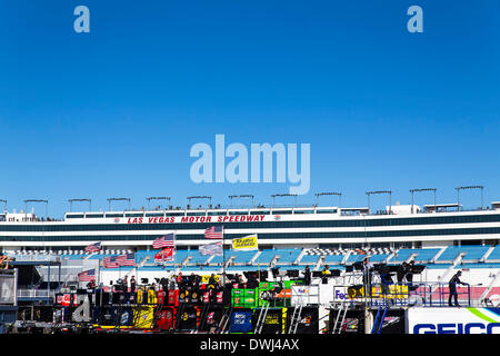 Las Vegas, NV, Stati Uniti d'America. 8 Mar 2014. Las Vegas , NV - Mar 08, 2014: la NASCAR Sprint Cup prende il via per il Las Vegas Motor Speedway di Las Vegas Motor Speedway in Las Vegas , NV. © csm/Alamy Live News Foto Stock
