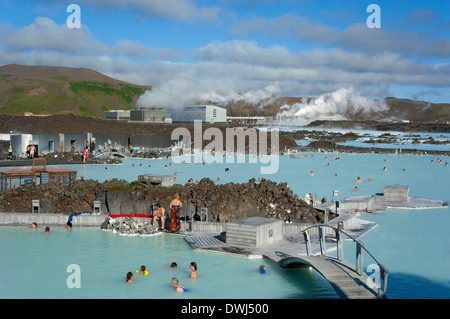 Blue Lagoon, Grindavik Foto Stock