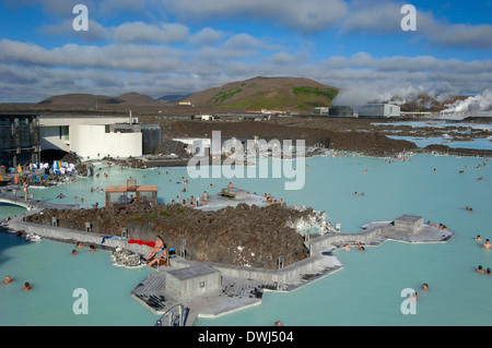 Blue Lagoon, Grindavik Foto Stock