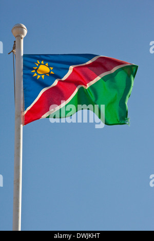 Bandiera Nazionale della Namibia Foto Stock