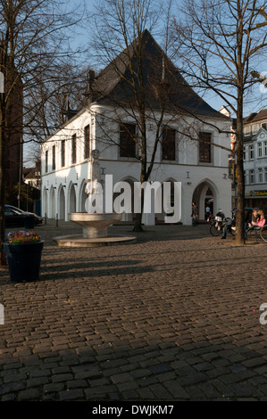 Il municipio della città vecchia in Erkelenz, NRW, Germania Foto Stock