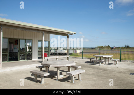 Bay of Islands Airport a KeriKeri Isola del nord della Nuova Zelanda partenza lounge area airside Foto Stock