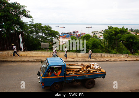 Il porto della città di Pemba nel nord del Mozambico. Foto Stock