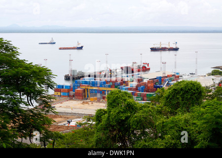 Il porto della città di Pemba nel nord del Mozambico. Foto Stock