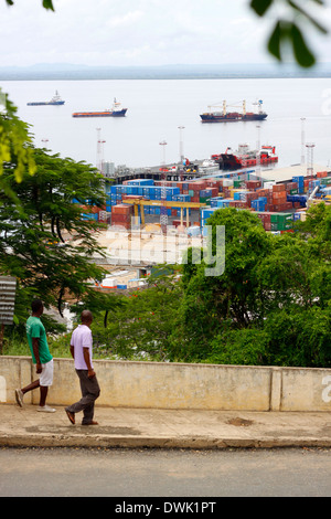 Il porto della città di Pemba nel nord del Mozambico. Foto Stock