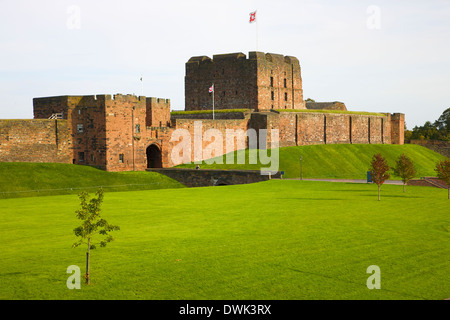 Carlisle Castle fortezza medievale,Carlisle Cumbria Inghilterra Regno Unito Gran Bretagna Foto Stock