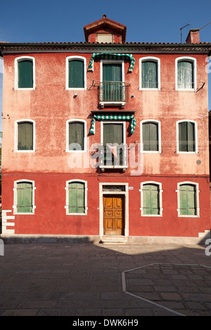Casa su isola di Murano, Venezia Foto Stock