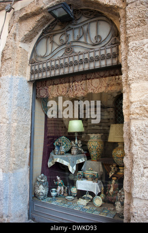 Vetrina, Caltagirone Foto Stock