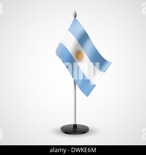 Tabella dello Stato di bandiera argentina. Simbolo nazionale Foto Stock