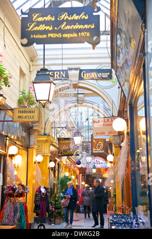 Passaggio des Panoramas, Parigi, Francia, Europa Foto Stock