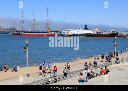 Maritime National Historic Park, San Francisco, California, Stati Uniti d'America, America del Nord Foto Stock