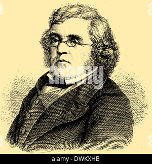 William Makepeace Thackeray (geb. 12. Agosto 1811, gest. 24. Dezember 1863), englischer Schriftsteller Foto Stock