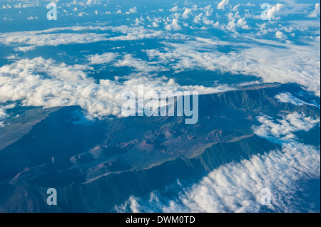 Antenna di Haleakala National Park, Maui, Hawaii, Stati Uniti d'America, il Pacifico Foto Stock