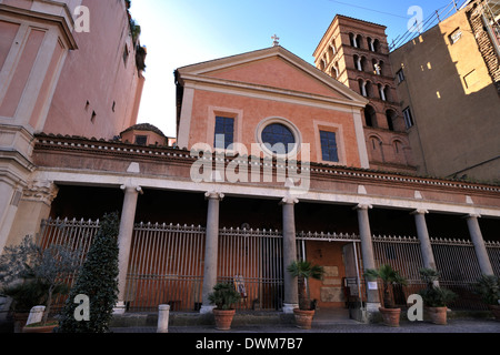 Basilica di San Lorenzo in Lucina, Roma, Italia Foto Stock