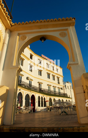 Continental Hotel costruito nel 1870, la città vecchia, la Medina, Tangeri, Marocco, Africa Settentrionale, Africa Foto Stock