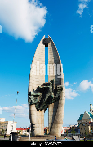 Monumento comunista, Rzeszow, Polonia, Europa Foto Stock
