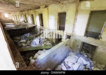 Il Wolfs Lair, Hitler Guerra Mondiale II segreto bunker, la Masuria - Polonia, Europa Foto Stock