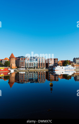 Lato Canale case, Gdansk, Polonia, Europa Foto Stock