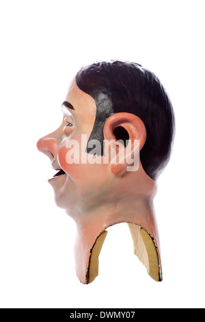 Capgrossos (grande testa) la testa di un manichino utilizzato nel festival della Catalogna, Spagna Foto Stock