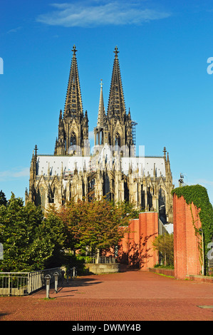 La cattedrale di Colonia, Sito Patrimonio Mondiale dell'UNESCO, Colonia, nella Renania settentrionale-Vestfalia, Germania, Europa Foto Stock