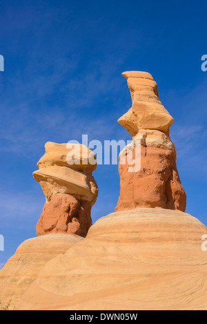 Hoodoos, Devils Garden, la grande scala Escalante National Monument, Utah, Stati Uniti d'America, America del Nord Foto Stock