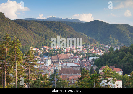 Vista di Brasov, Transilvania, Romania, Europa Foto Stock