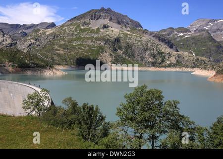 Il serbatoio di Emosson lago nel cantone del Vallese, Svizzera, Europa Foto Stock